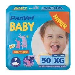 Fralda Panvel Baby Soft Sec Xg Com 50 Unidades