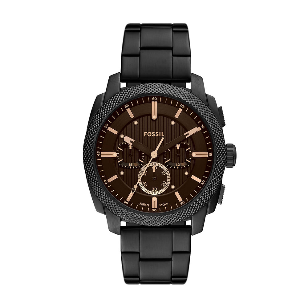 Relógio Fossil Masculino Machine Preto - FS6097/1PN