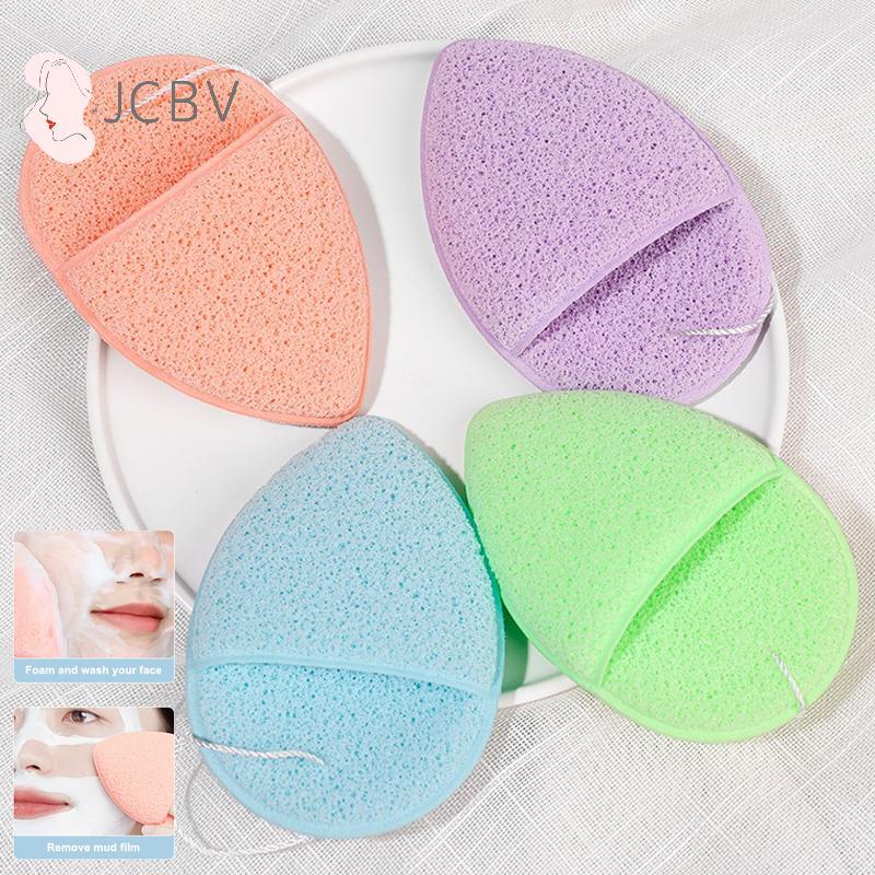 [JCBV] 1/5 Unidades De Esponjas Faciais Para Limpeza Facial , Removedor De Maquiagem Reutilizável , Almofadas Esfoliante