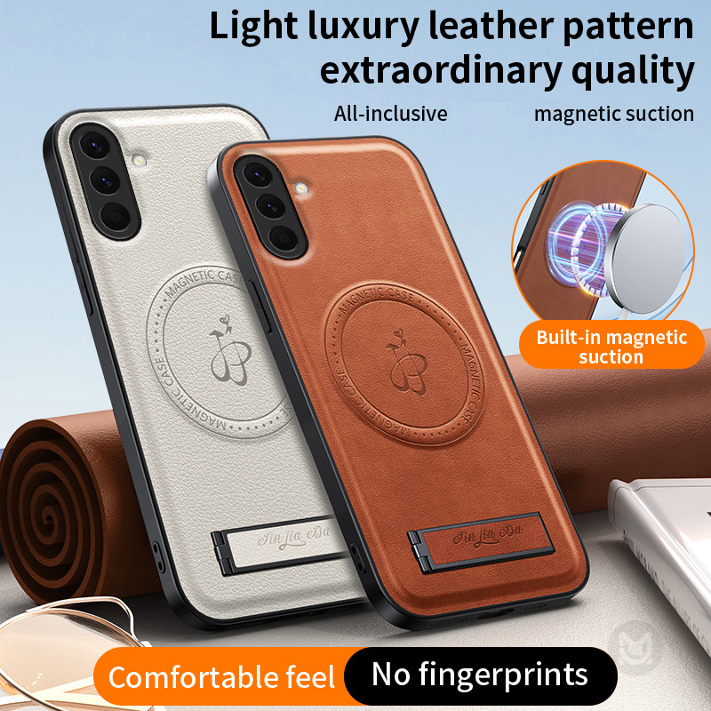 Caixa Para Samsung Galaxy A57 A37 A27 A17 A07 A56 A36 A26 A16 A06 A55 A35 A15 A54 A34 A14 A53 A33 A23 Couro Magnético Le
