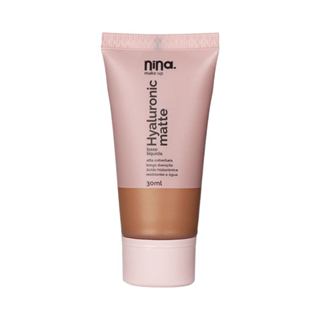 Base Líquida Nina Makeup Hyaluronic Matte Cor 5.5 em Oferta na Shopee