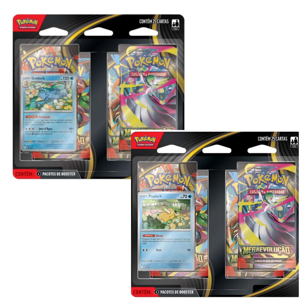 Cartas Pokémon Mega Evolução com 25 Cards - Copag