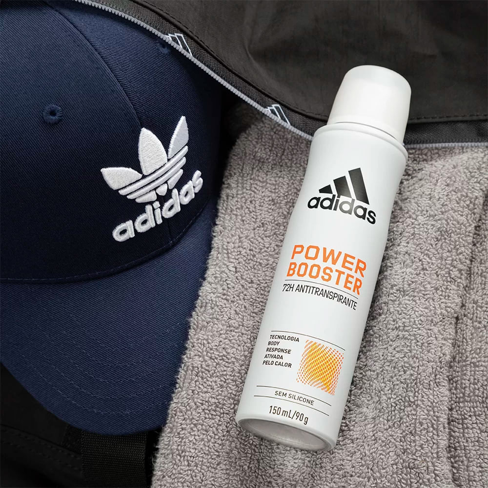 Detalhes do Desodorante Aerosol Adidas Power Booster Feminino 150ml