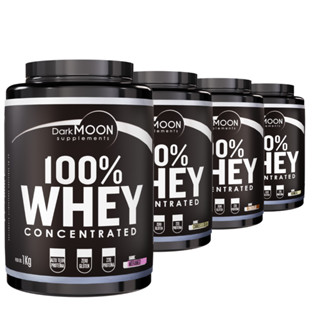 Whey Protein 100% Concentrado Pote 1Kg - Dark em Oferta na Shopee