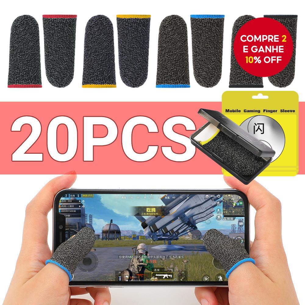 20/40 Peças Capa De Jogo De Dedo PUBG À Prova De Suor Sem Arranhões Tela Sensível Ao Toque Luvas De Manga De Polegar em Oferta na Shopee