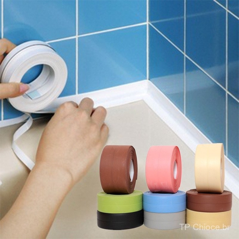 Home Fita De PVC À Prova D'água Para Pia Vedação/3M Fita Adesiva De PVC Impermeável Para Pia/Fogão/Banheiro/Cozinha