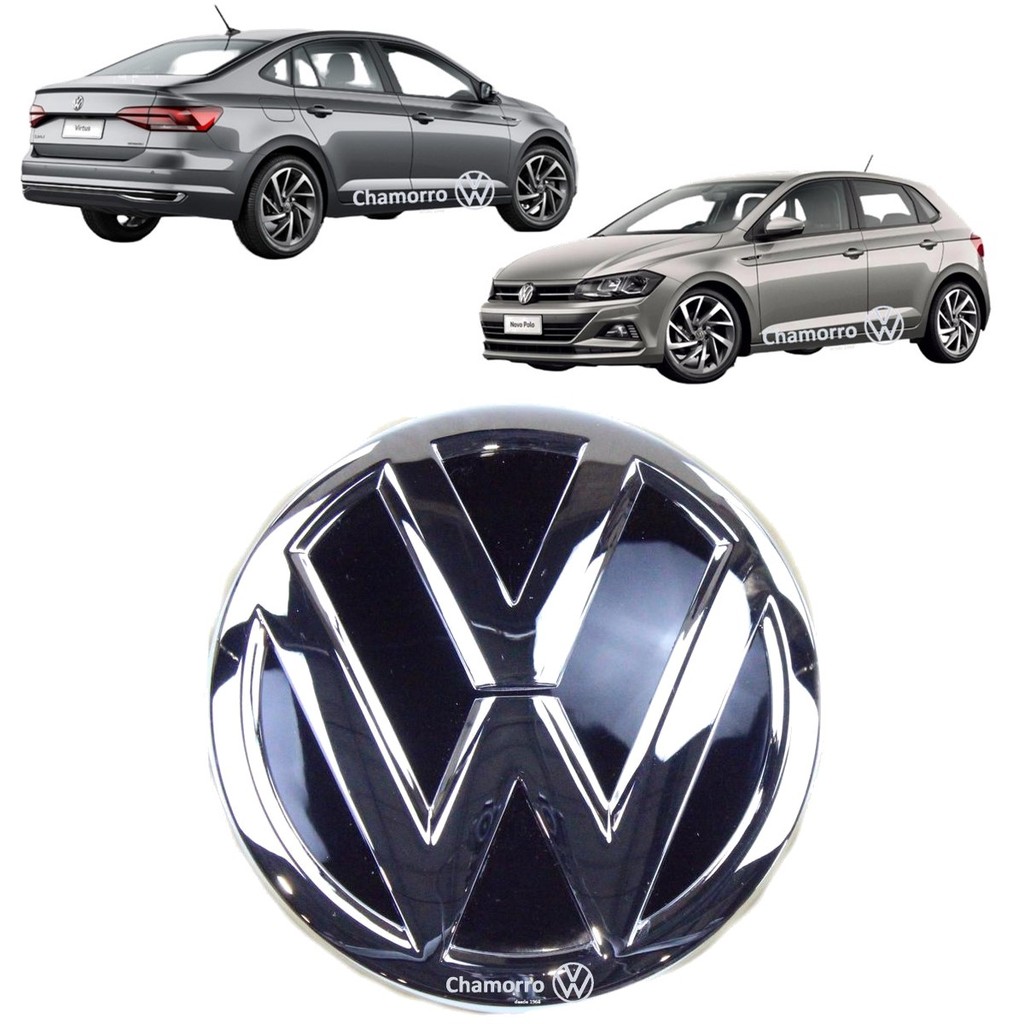 Emblema Logotipo Tampa Traseira Vw Polo Virtus 2018 em Diante 6EA853630FOD