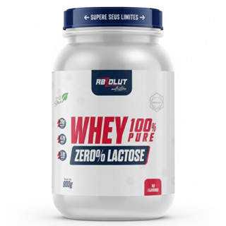 Whey Protein Zero Lactose 100% Pure 900G Sem Sabor - Absolut em Oferta na Shopee