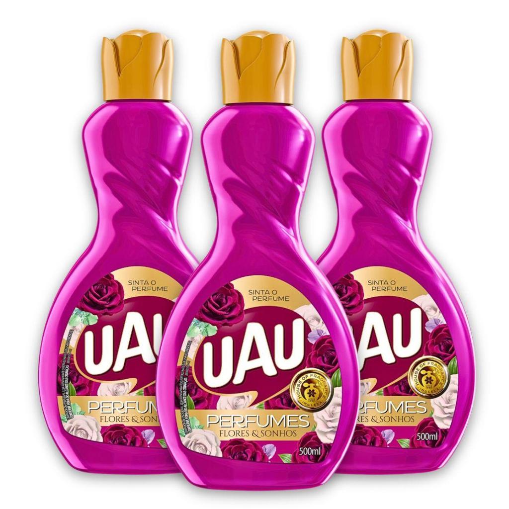 Kit 3un Limpador 500ml UAU Flores e Sonhos em Oferta na Shopee