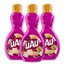 Kit 3un Limpador 500ml UAU Flores e Sonhos