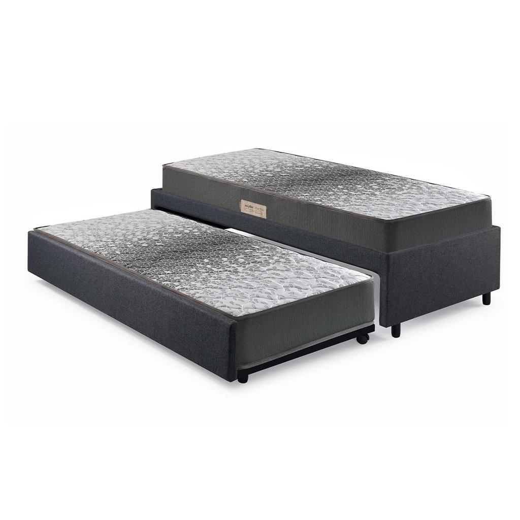 Bicama Box Solteiro 88x188 com 2 Colchões Dual Firme Ecoflex