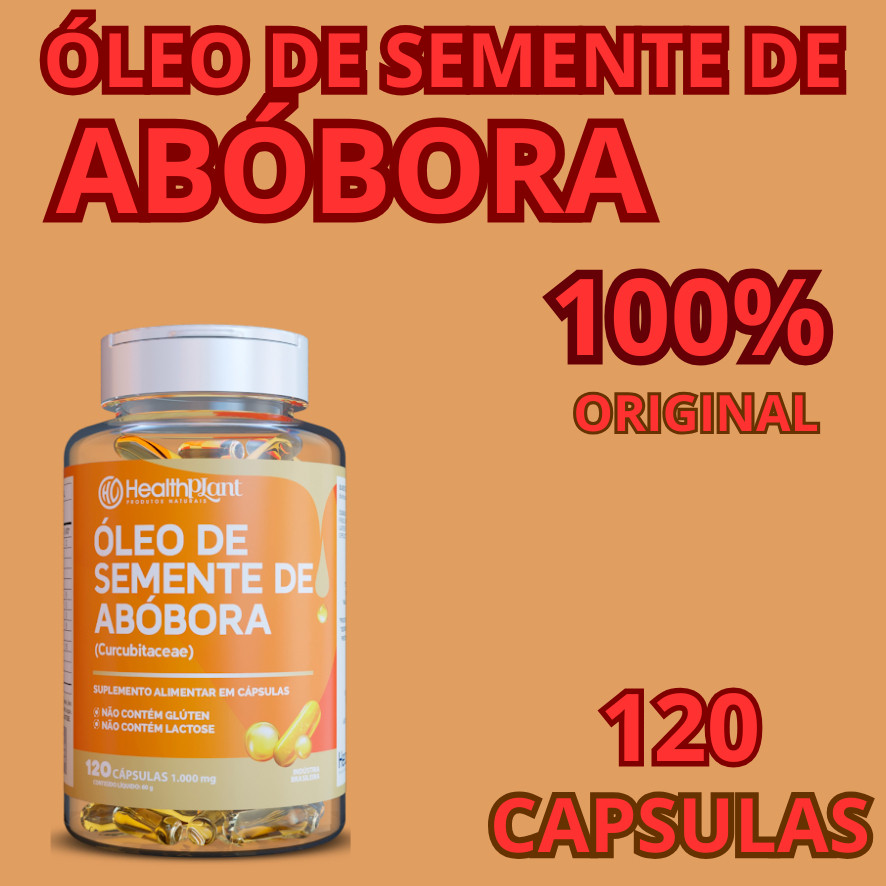 ÓLEO DE SEMENTE DE ABÓBORA ÓLEO DE JERIMUN CAPSULAS 100% ORIGINAL Óleo de pepita de abóbora