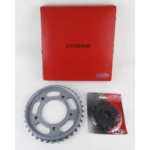 Kit Coroa E Pinhão Vaz Aço 1045 Honda Cb 450 Cb450 Dx Preto