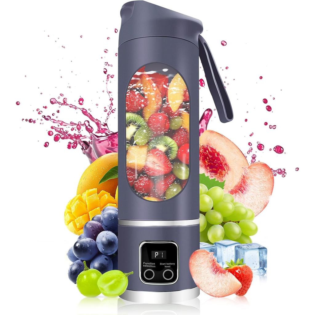 Liquidificador Portátil Elétrico USB, 500ML Liquidificador Portátil para Shakes e Smoothies, Todos os Liquidificadores, 