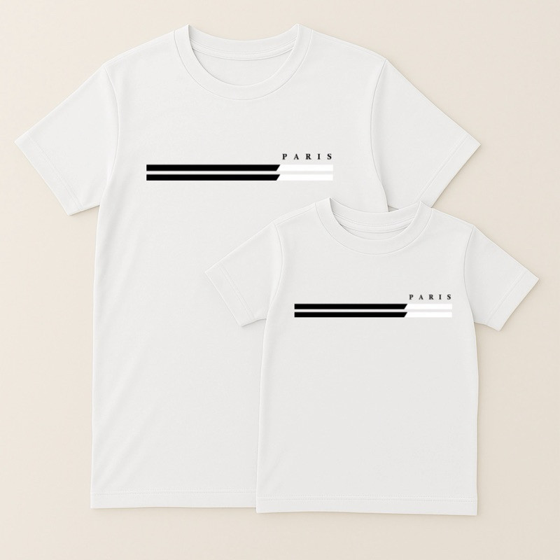 Kit Camiseta tal Pai tal Filho “Paris” – PAI E FILHO -  dia dos pais- Sintonia e personalidade