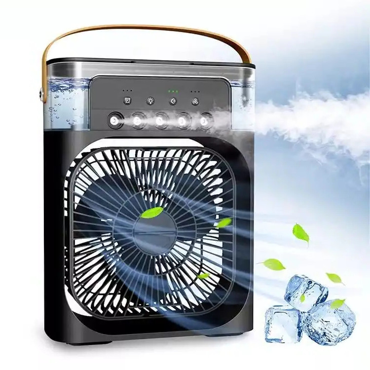 Refrigerador De Ar Ventilador Condicionado Climatizador Umidificador Ventilador Água Com LED Portátil