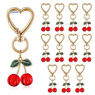 12 Pçs Cereja Chaveiro Saco Bolsa Encantos Bolsas Chaveiros Presentes Para Mulheres Mãe Festa Favores Acessórios em Oferta na Shopee