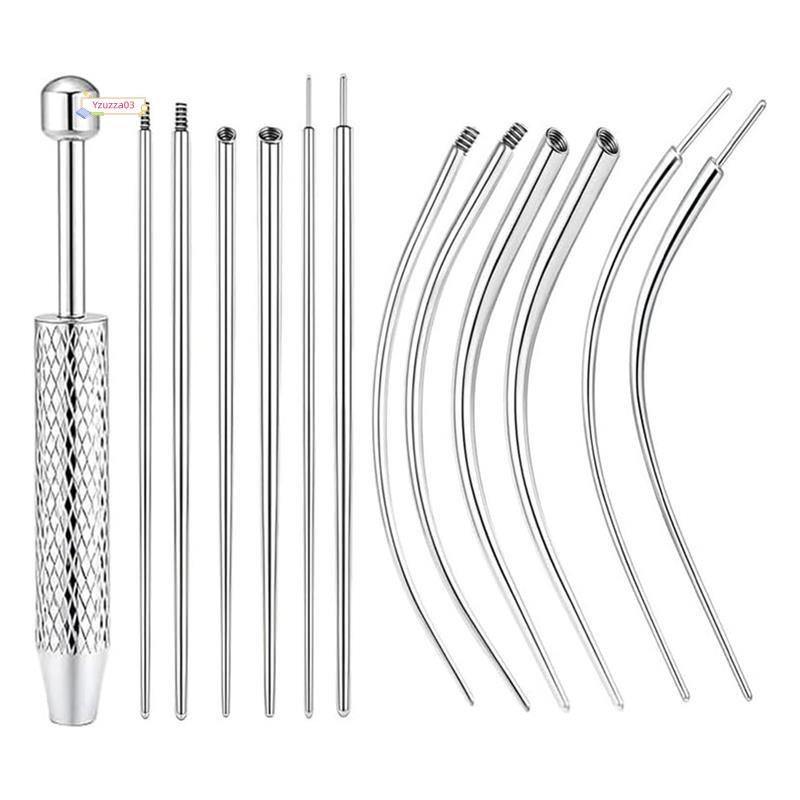[Hot]Ferramenta De Captura De Bola De Piercing , 14g 16g 18g 20gPiercing Taper , Troca De Aço Para Brinco