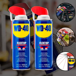 Kit 2 Lubrificantes WD-40 Spray Flextop 500ml