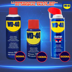 Wd40 Oleo Lubrificante Original Desengripante Spray Multiuso