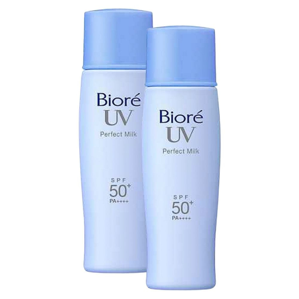 Kit 2 Protetor Solar Bioré FPS 50 Perfect Milk 40ml em Oferta na Shopee