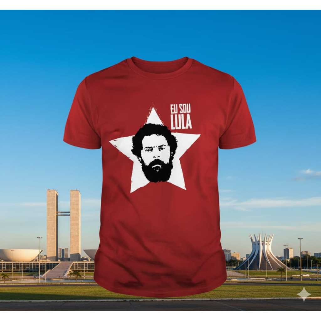 Camiseta PT DO Lula Partido dos trabalhadores100 % Algodão em Oferta na Shopee