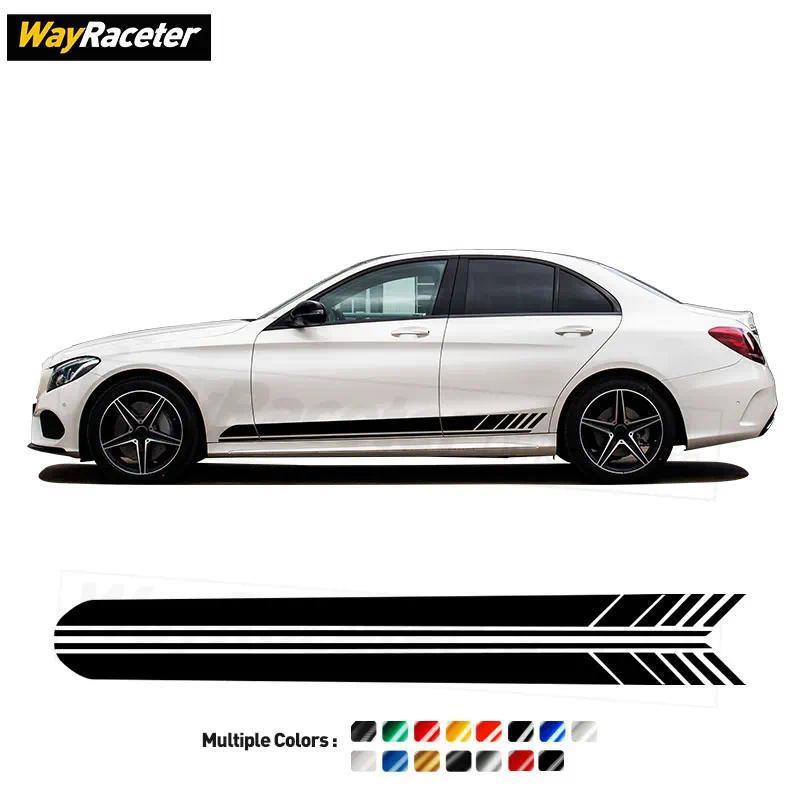Edição Uma Listra Adesivo Lateral Da Porta Para Mercedes Benz W205 C63 AMG C250 S205 C200 C205 A205 C300 C43 C180 C220 A