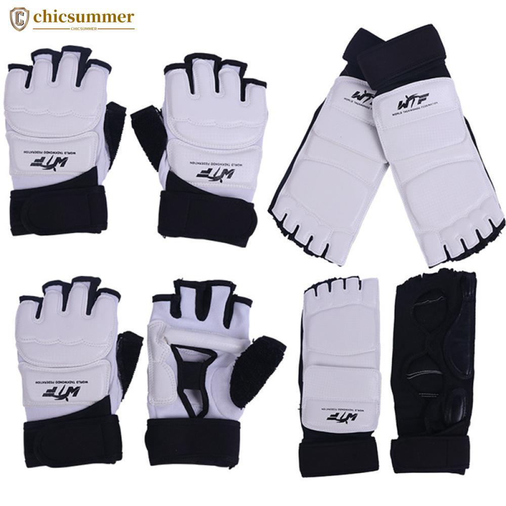 CHICSUMMER 1 Par Protetores De Taekwondo Treinamento Jogo Mãos Pés Guarda Luvas Pé Mão Conjunta Equipamento Proteção K7M