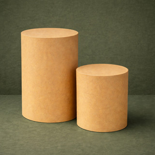 Kit 2 Cilindros MDF M e P para Festa – Suporte Decorativo Mesa de Aniversário em Oferta na Shopee