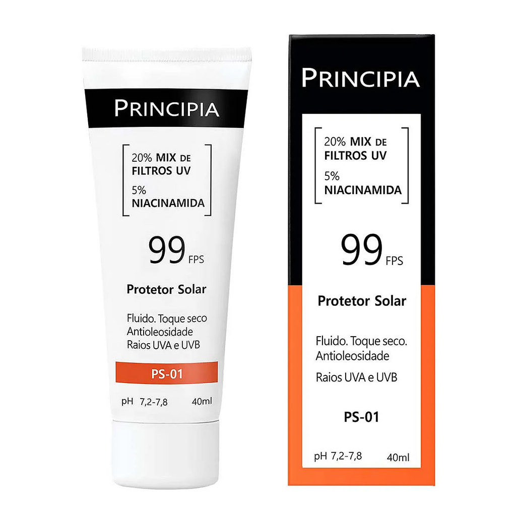 Protetor Solar PS-01 FPS99 Toque Seco e Antioleosidade 40ml