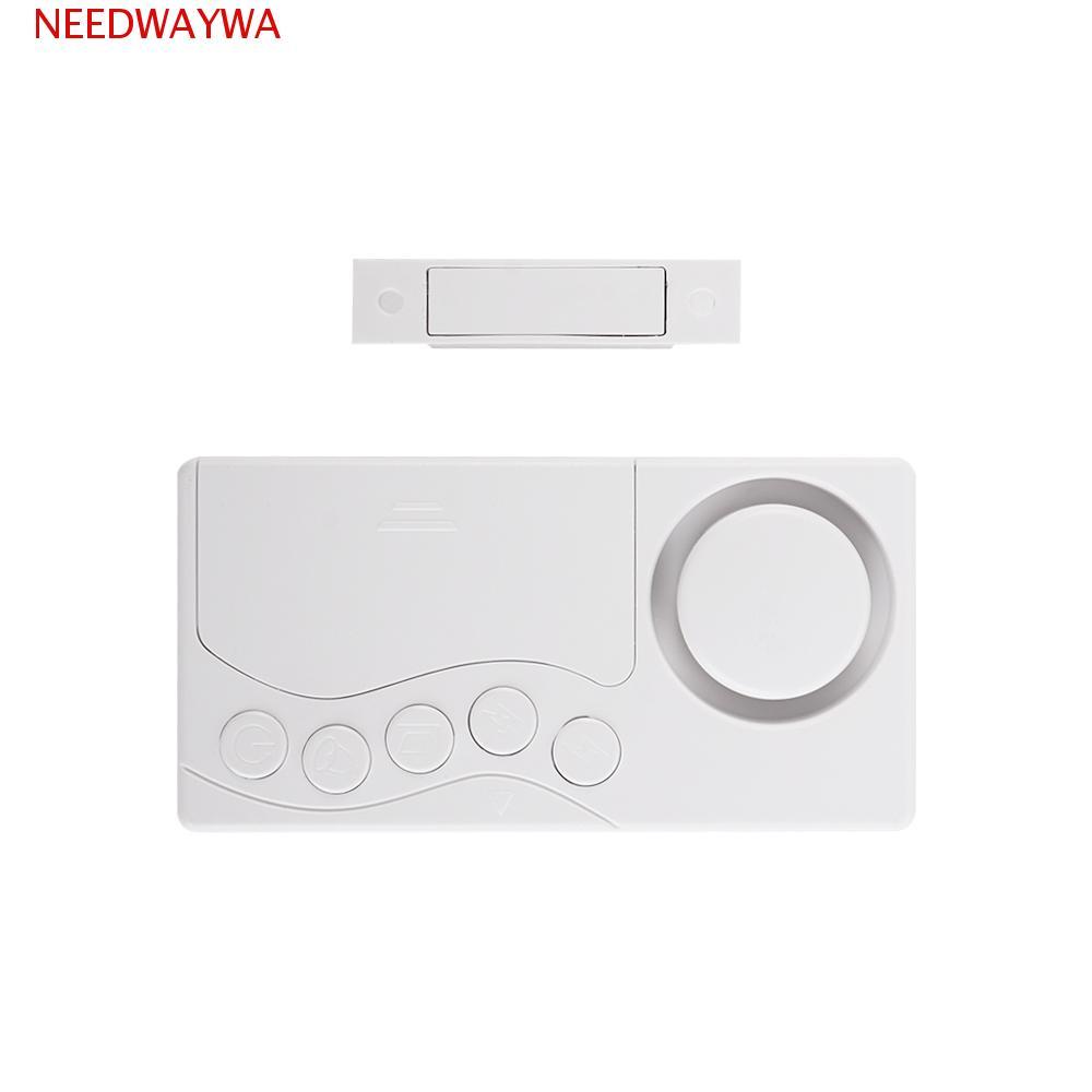 Sensor De Abertura De Portas NEEDWAY Para De Janelas Detector De Alarme De Geladeira Tempo De Atraso Sem Fio