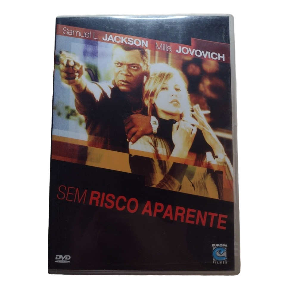 DVD Filme Sem Risco Aparente 2003 Samuel L. Jackson Milla Jovovich