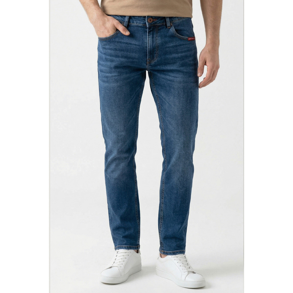 Calça Jeans Slim Premium Polo Wear Jeans Médio
