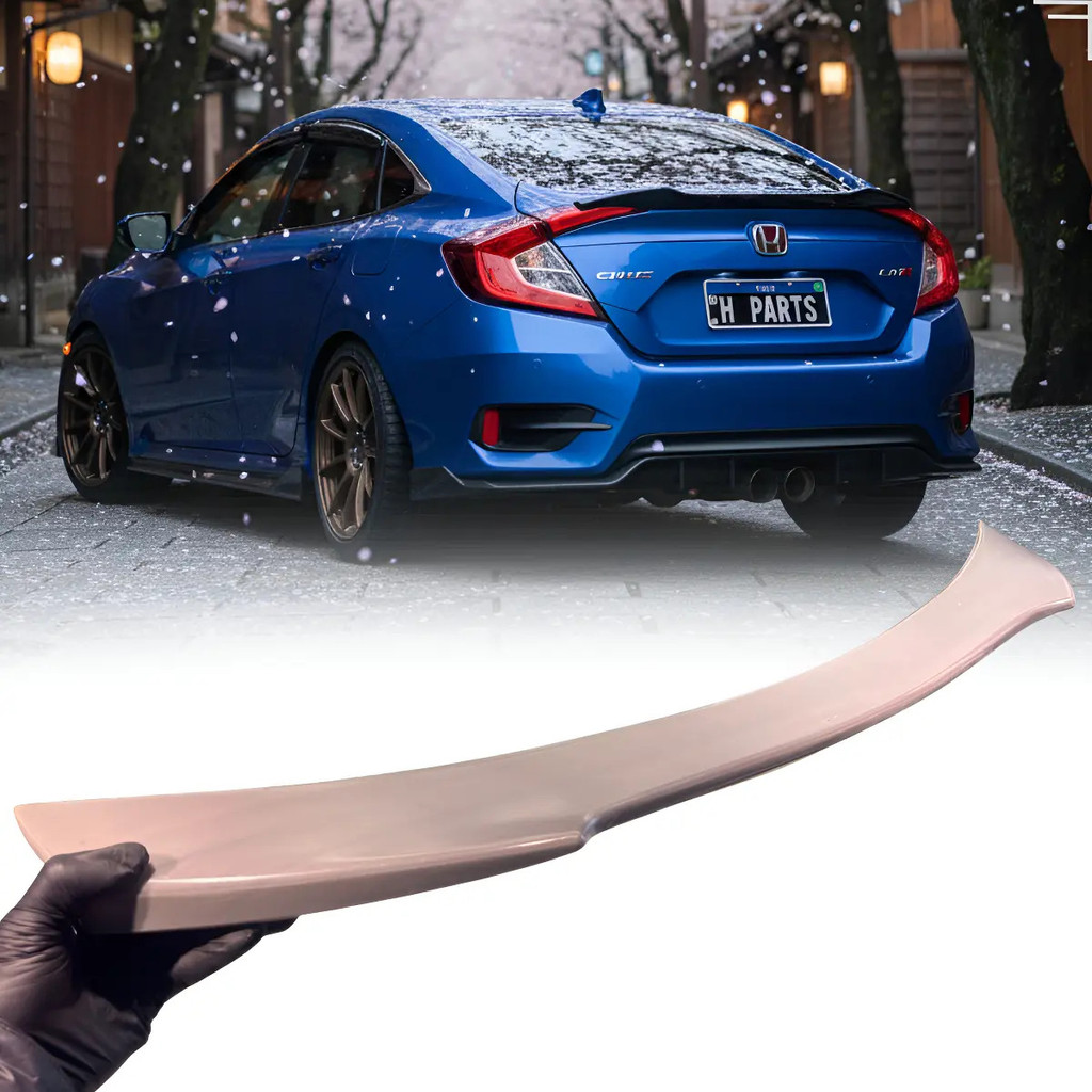 Aerofolio Ducktail Baixo Honda Civic G10 2017 2018 2019 2020 2021 Em Abs