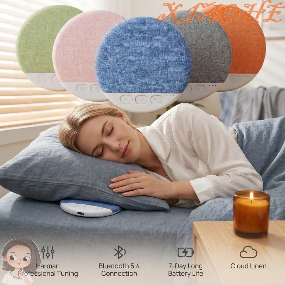 Som XIAOHE | Mini Para Melhor Sono Sob O Alto-Falante Bluetooth Do Travesseiro , Ruído Branco Ultrafino 5.4