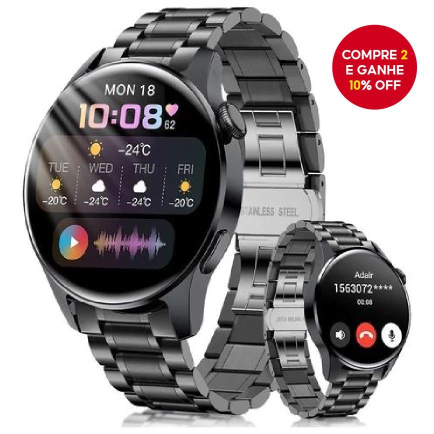  Moda 2026 Smartwatch Bluetooth Impermeável Pressão Arterial Smartwatch