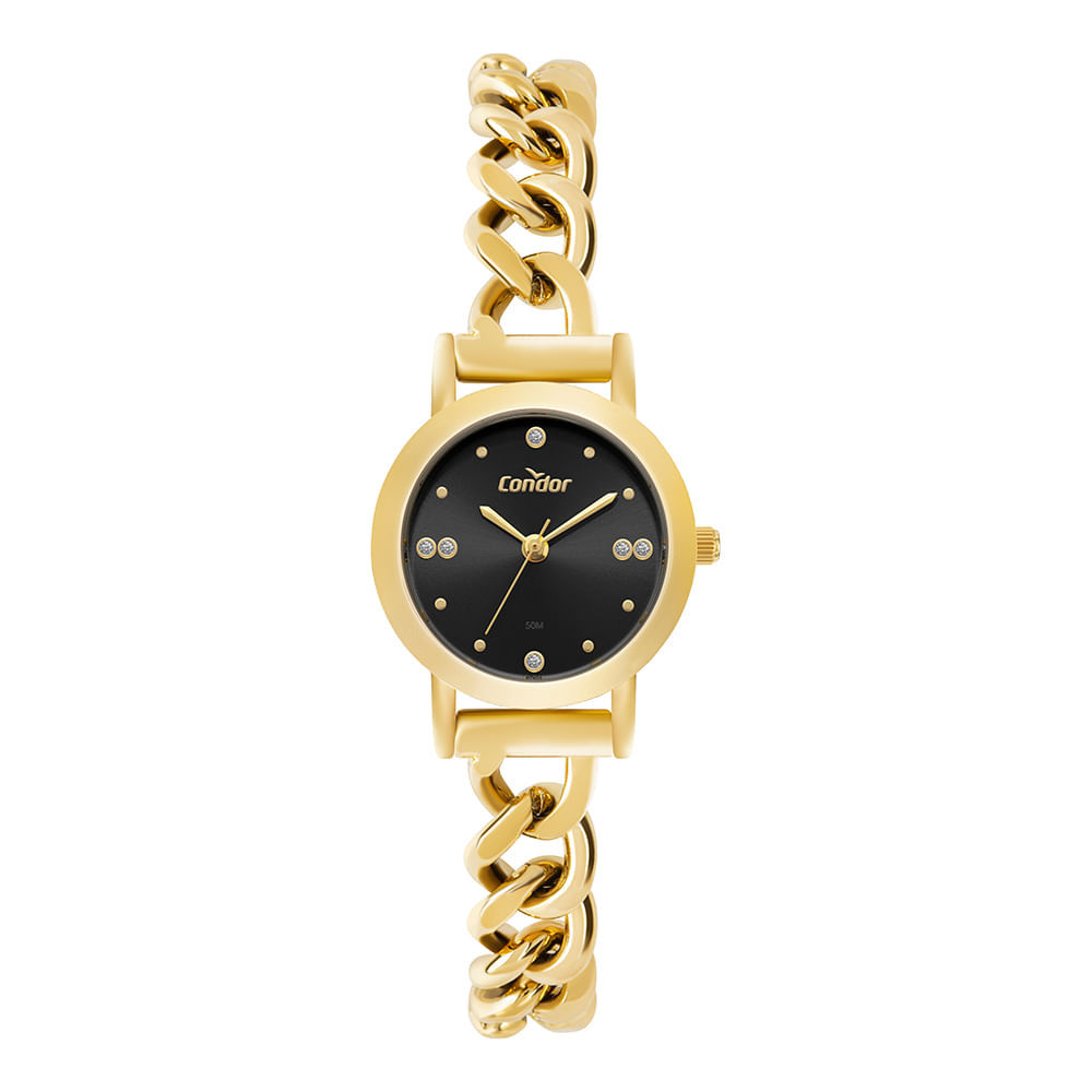 Relógio Condor Feminino Elos Dourado - CO2035NUY/5P