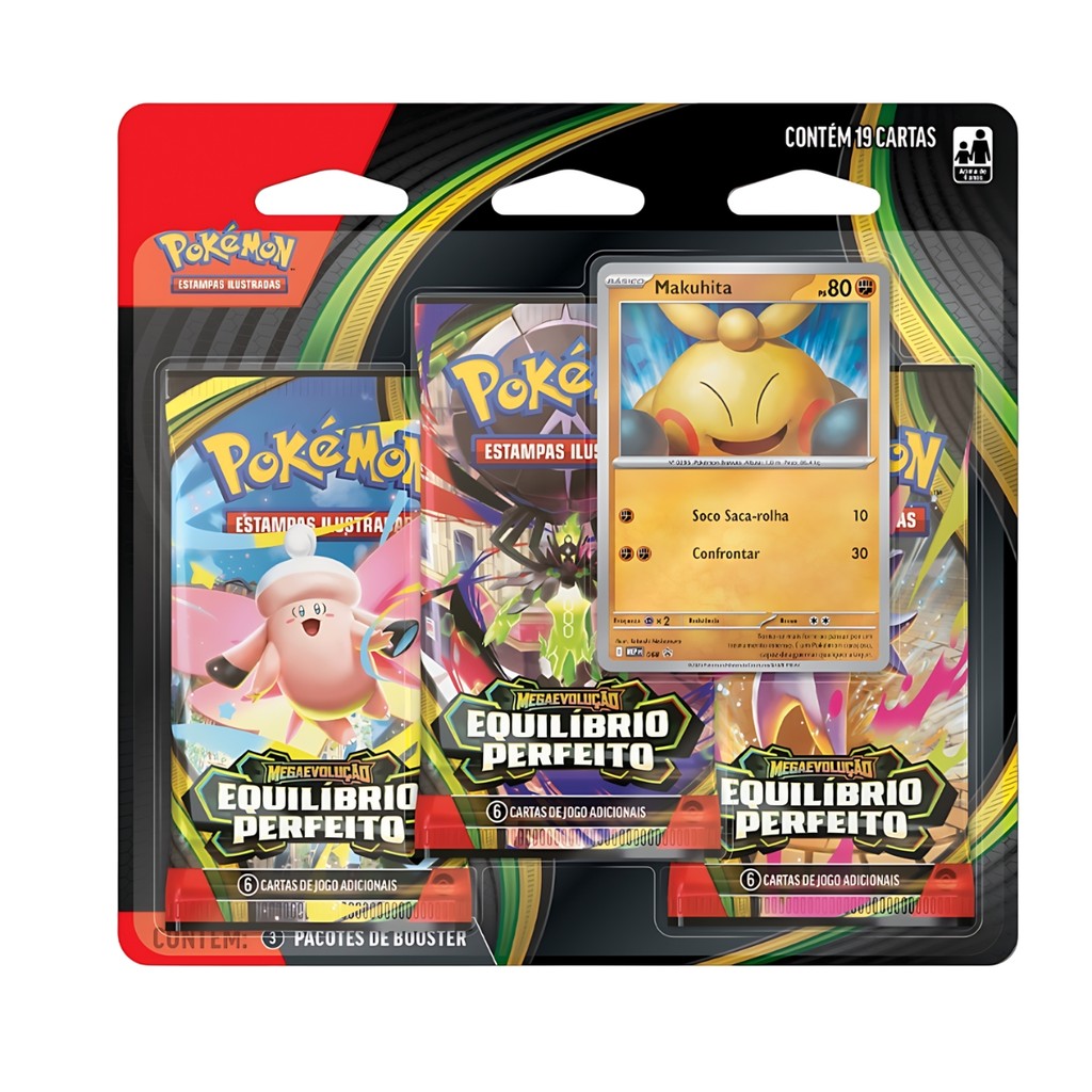 Cartas Pokémon Equilíbrio Perfeito Makuhita 19 Cards Copag