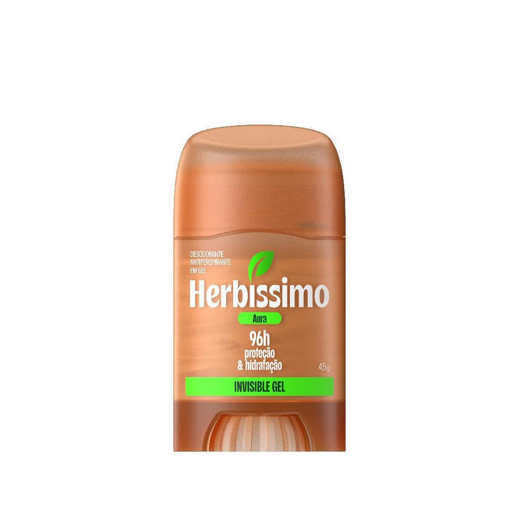 Desodorante Antitranspirante Herbíssimo Invisible Gel Aura 45g em Oferta na Shopee