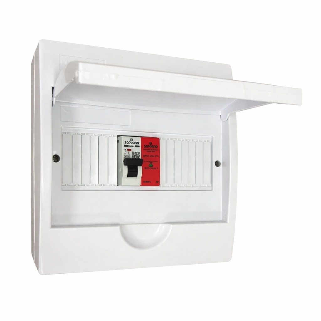 Quadro CA de Distribuição Tripolar 40A Com DPS 30kA 275V