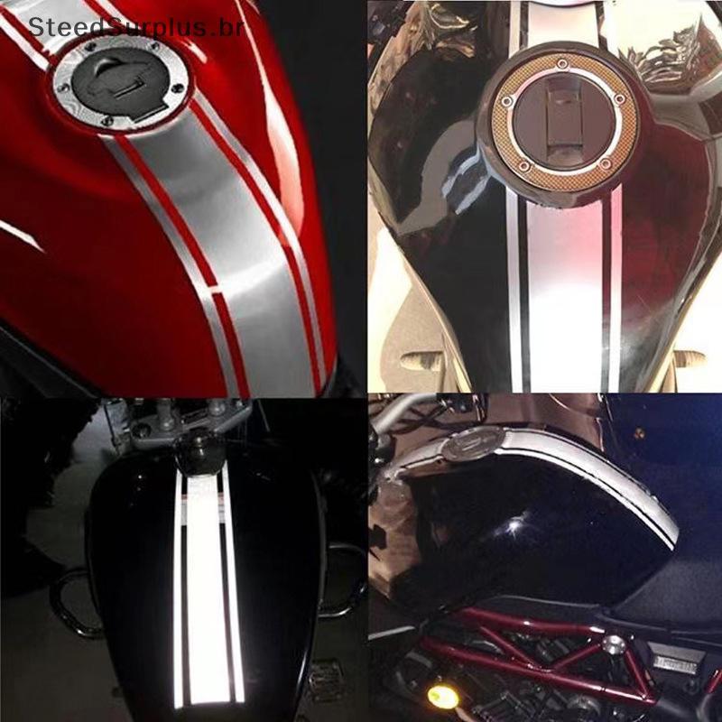 SS 50CM Motocicleta Stiers Tanque De Combustível Cowl Vinil À Prova Dwaterproof Água Listra Riscas Decalque Stier Motocr