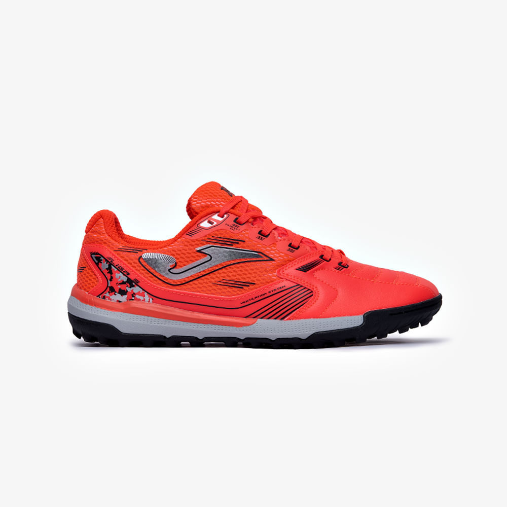 Chuteira de Society Joma Liga 5 Masculino Vermelho e Branco