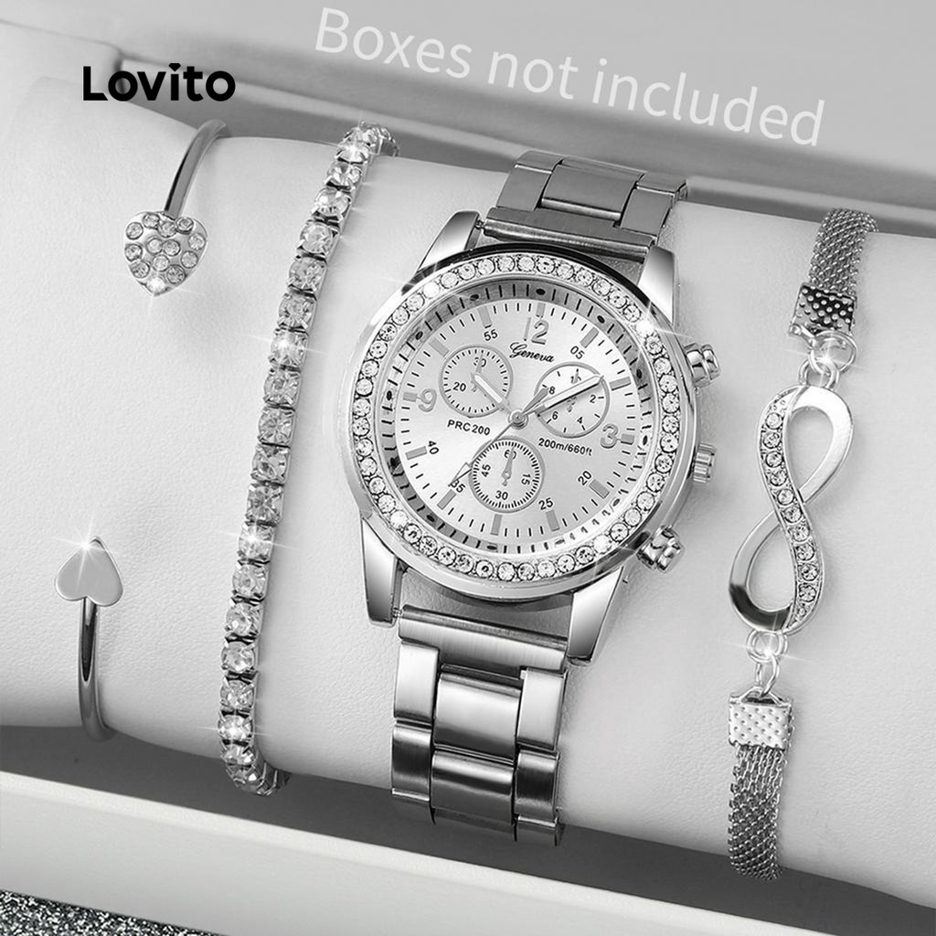 Lovito Relógio de Diamante flash LCS31A143