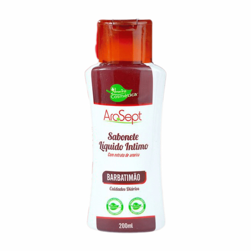 Sabonete Íntimo AroSept Barbatimão 200mL – pH Equilibrado com Aroeira – Aroeira Cosmética