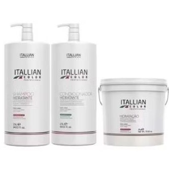 Kit Itallian Color Premium 3pçs= Sh.2,5l+ Cond. 2.5l + Hidratação 2kg