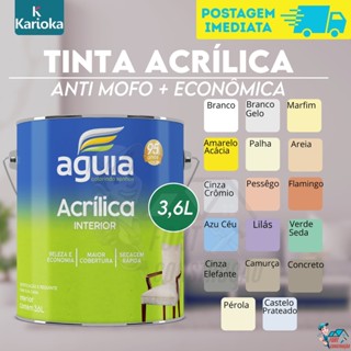Tinta Acrílica Premium Completa Para Paredes e Tetos Interiores águia 3,6L em Oferta na Shopee