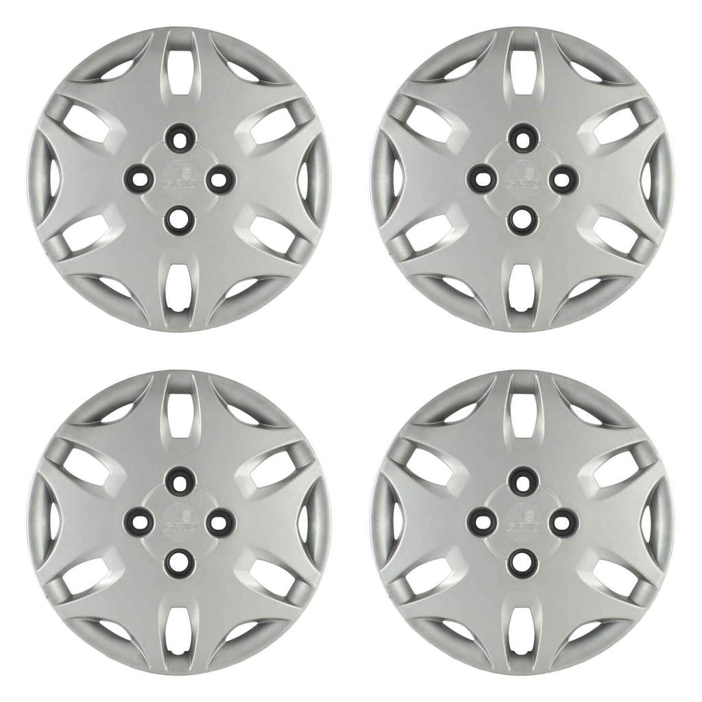 Calota Aro 14" cor Prata Modelo Ka 11/12 Jogo c/ 4 Calotas Grid - 029CB-PTA-E