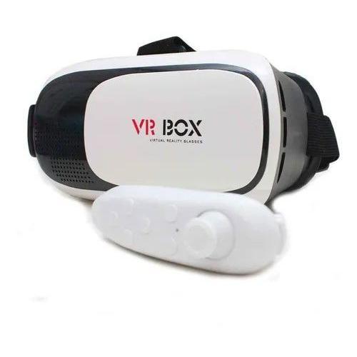 VR BOX Óculos 3D Realidade Virtual Com Controle Bluetooth para Celular Jogos Compatível com Samsung iPhone e PC