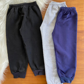 Kit 3 Calça de Moletom Outono Infantil Forrada Inverno Punho Menino  Confortável Pelúciada em Oferta na Shopee