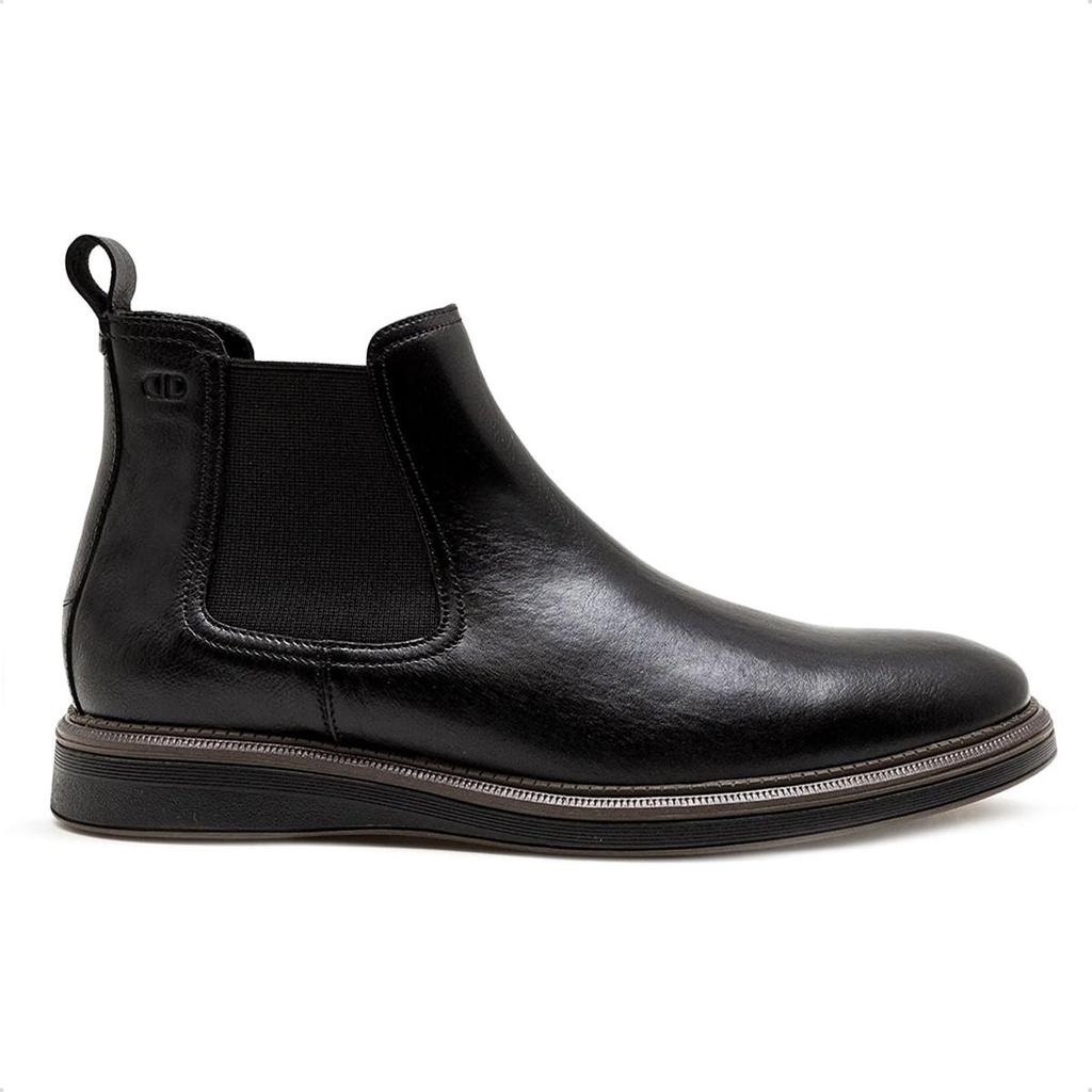 Bota de Couro Democrata Masculina Metropolitan James Hi-Soft 32 Cano Curto 298103